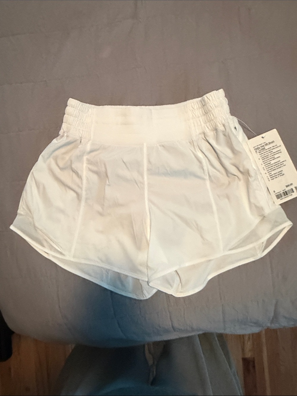 White Women’s Athletic Shorts - Lightweight Performance